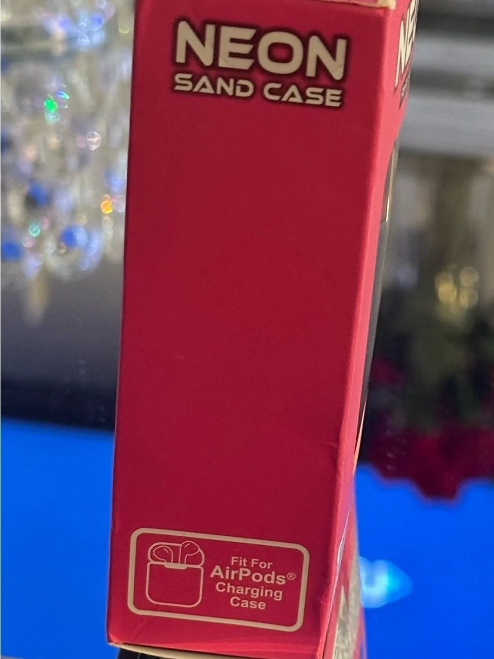 NEON Sand Case Protective Case for AirPods - Charging Case Purple & Pink Swirl